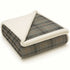 Plaid Sherpa Fleece Blanket | Reversible Sofa & Bed Throw