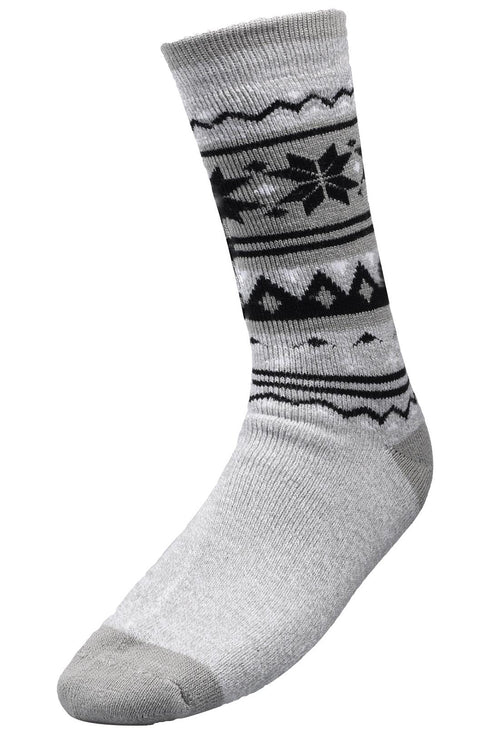 Men Calf Length Lite Fairisle Socks - 406B