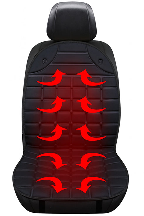 12V Heated Car Seat Cushion Cover - Electric Heating Pad with Adjustable Temperature for Car, Office, or Home Use