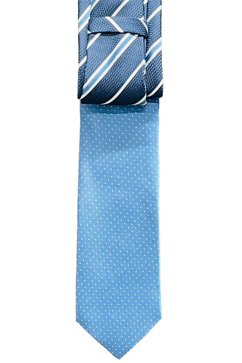 Mens Party wear Solid Striped Ties - Pack of 2
