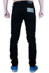 Mens Stretch Cuffed Skinny Slim Fit Jeans