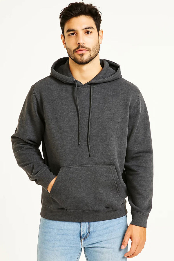 Plain Polycotton Pullover Hoodie