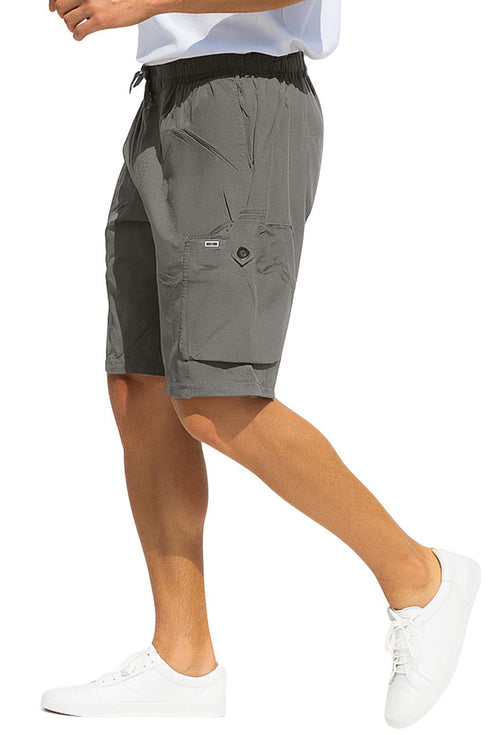 Men’s Cargo Shorts – Lightweight, Quick-Dry, Elastic Waist, Pockets