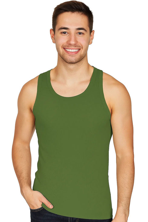 7 Pack Mens Plain Cotton Summer Vest - Assorted