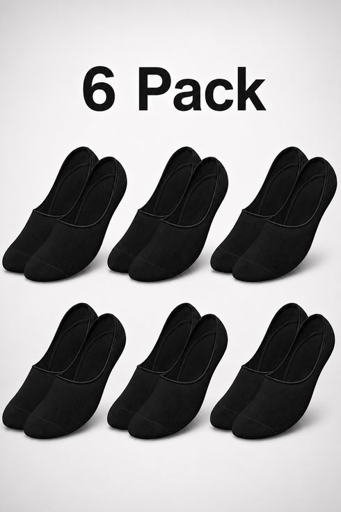 Unisex Low Cut Socks 6 or 12 Pack – Cotton Invisible Trainer Socks for Men & Women