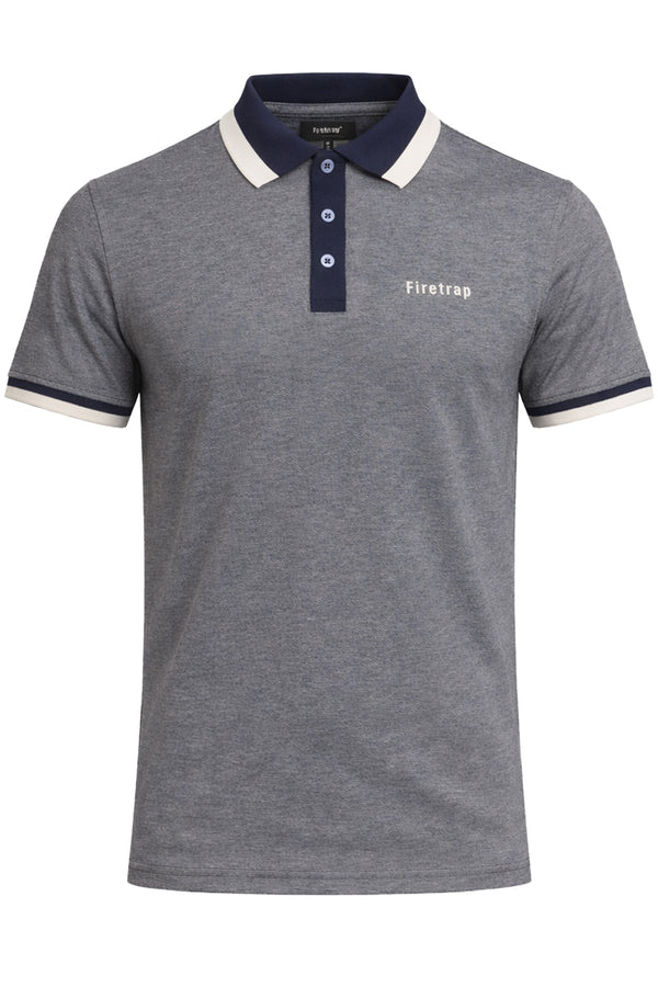 Firetrap Men's Pullover Polo Collar T-shirt