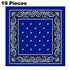 60 Pack Assorted Bandanas – Bulk Paisley, Solid, Camo & Flag Designs - From 49p Per Unit