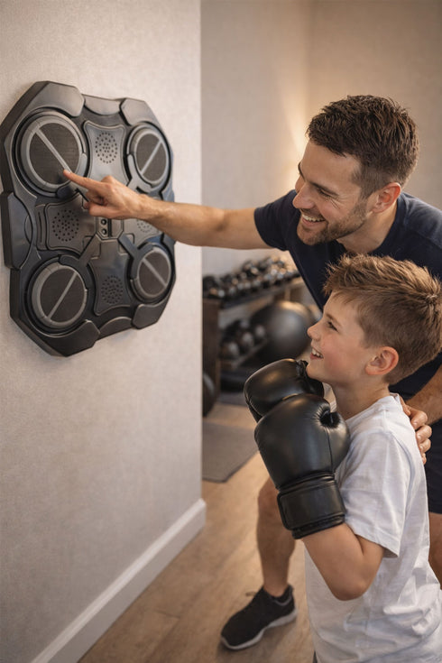 Boxing Machine Wall Target with LED Lights – Interactive Punching Training Game
