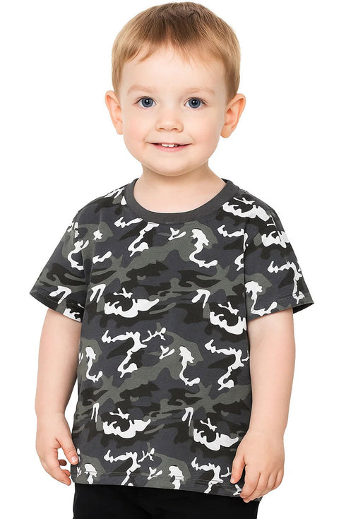 Kids Camouflage Cotton T-Shirt - 3 to 4 Years