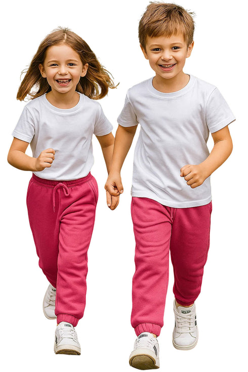 Kids Breathable Fleece Jogging Bottoms