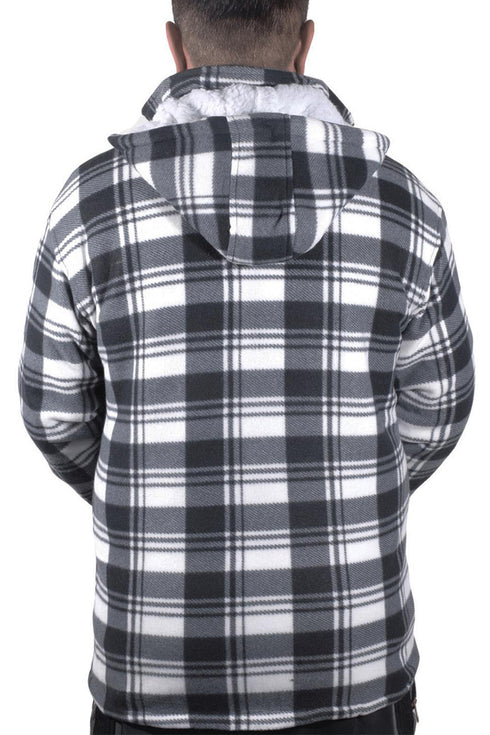 Mens Sherpa Fur Lined Hoodie