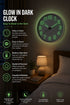 Quartz Glow in the Dark Wall Clock - 12 Inch