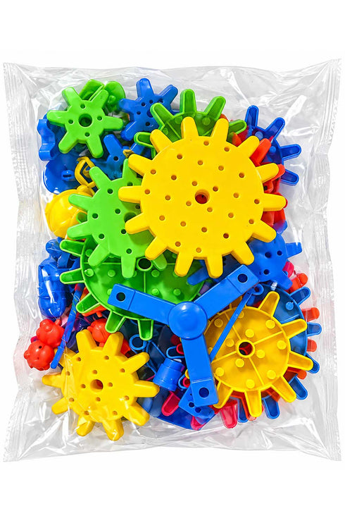 IQ Builder 81 Pieces Gear Building Blocks Puzzle Set
