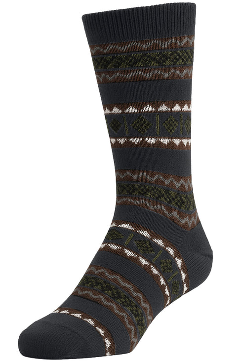 Men’s Winter Warm Gripper Socks – Colorful Knitted Patterned Cotton Socks