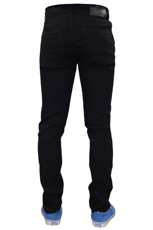 Mens Black Super Skinny Jeans - TF021