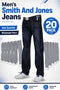 20 Pack Men's Dark Wash Smith And Jones Straight Cut Jeans - From £3.49 Per Unit