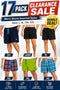 17 Pack Men’s Big Size Shorts Clearance - From £1.76 Per Unit