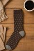 Men Calf Length Lite Fairisle Socks - 406D