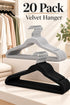 20 Pack Velvet Clothes Hangers with Non-Slip Bar and Shoulder Notches