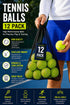 12 & 24 Pack Tennis Balls with Mesh Carry Bag