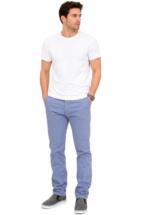 Men’s Slim Fit Cotton Chinos - Casual Trousers