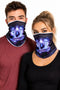 Skull Print Face Mask Neck Gaiter