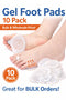10-Pack Metatarsal Gel Pads – Ball of Foot Cushions - 40p Per Unit
