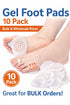 10-Pack Metatarsal Gel Pads – Ball of Foot Cushions - 40p Per Unit