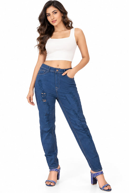 20 Pack Ladies Ripped Stretch Jeans - From £2.49 Per Unit