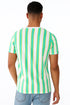 Mens Crew Neck Short Sleeve Striped T-shirt