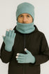 Unisex Winter Hat, Neck Warmer & Touchscreen Gloves Set – 3 Pieces Knit Cold Weather Accessories