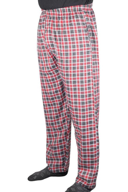 2 Pack Mens Adjustable Drawstring Sleepwear Pyjamas
