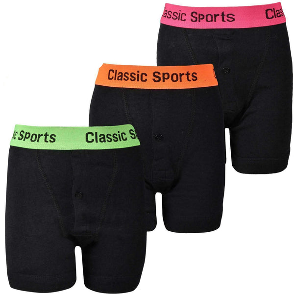 Boys Cotton Boxer Shorts 3 to 5 Years - 3/6 Pack