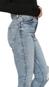 Women’s Light Blue Distressed High Waist Skinny Jeans