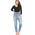 True Face Women's Light Stone Wash Chino Trousers OG_W_Chino_0016A_LMW_18