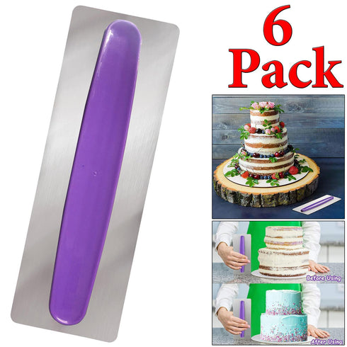 Stainless Steel Cake Scraper - 1/6 Pack