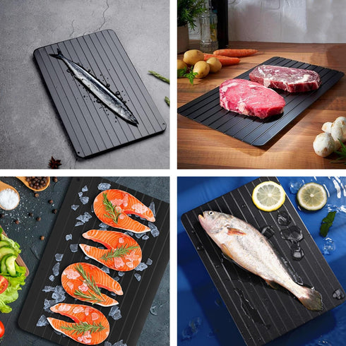 2 Pack Aluminium Quick Defrost Food Plate