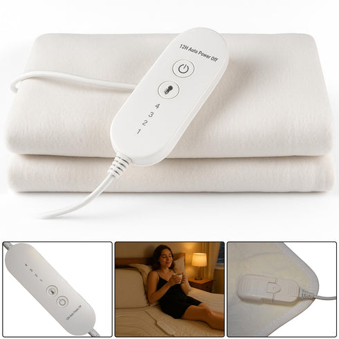 Electric Heated Blanket with Adjustable Temperature Controller