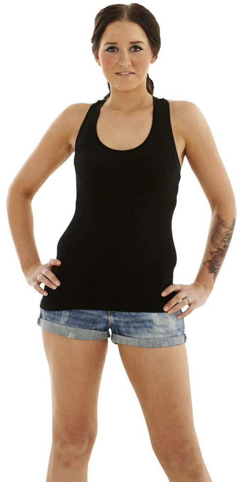 Women's Polyester Ribbed Vest