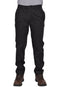 Mens Elasticated Waist Polycotton Trousers - Black