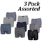 Classic Sports men's 3 pack boxer shorts Harrow assorted multipack