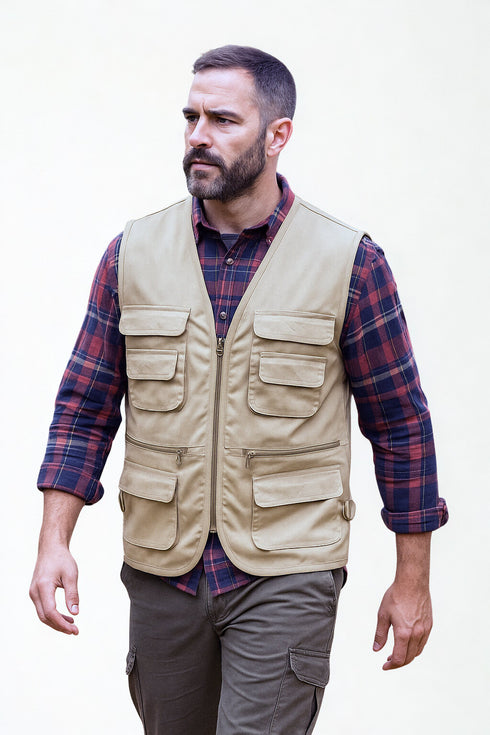 Mens Sleeveless Outdoor Work Gilet