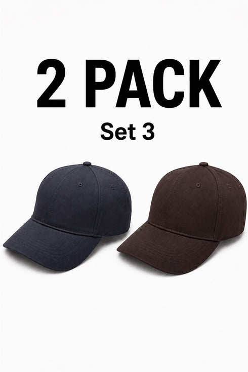 Unisex Vintage Washed Baseball Caps – Multipack