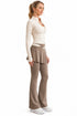 3 Piece Women’s Active-wear Set with Zip Jacket, Sports Bra & Skirt Leggings