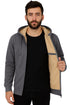 Men’s Fleece-Lined Zip Up Hoodie – Warm Winter Sherpa Jacket with Hood