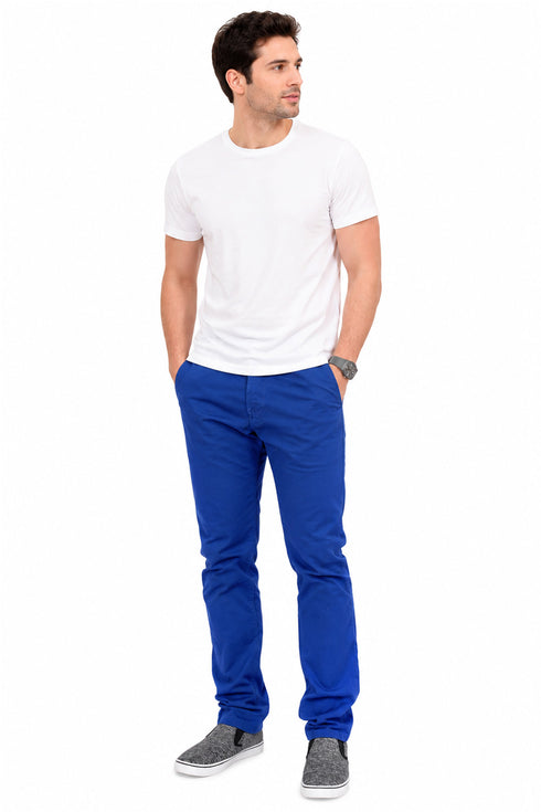 Men’s Slim Fit Cotton Chinos - Casual Trousers