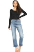 Women’s Blue High Waisted Flared Jeans