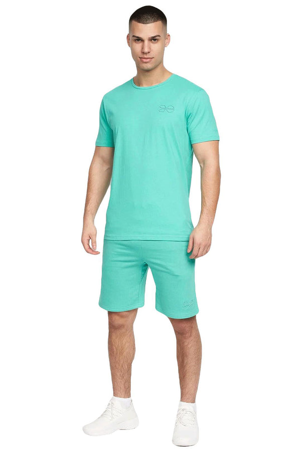 Mens Crosshatch Short Sleeve Tracksuit