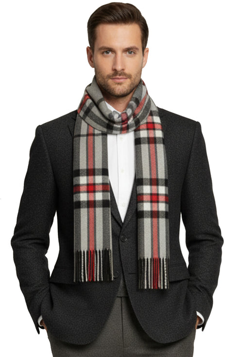 Unisex Wool Blend Muffler – Breathable Knit Winter Scarf