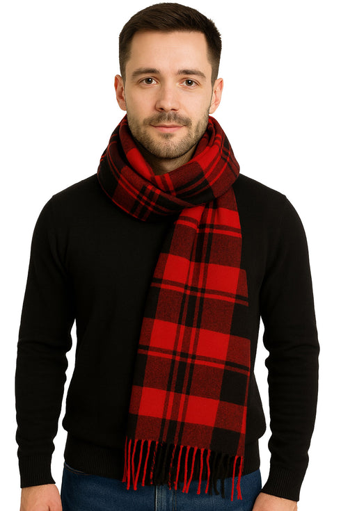 Stylish Unisex Winter Muffler – Soft Knit Wool Blend Scarf
